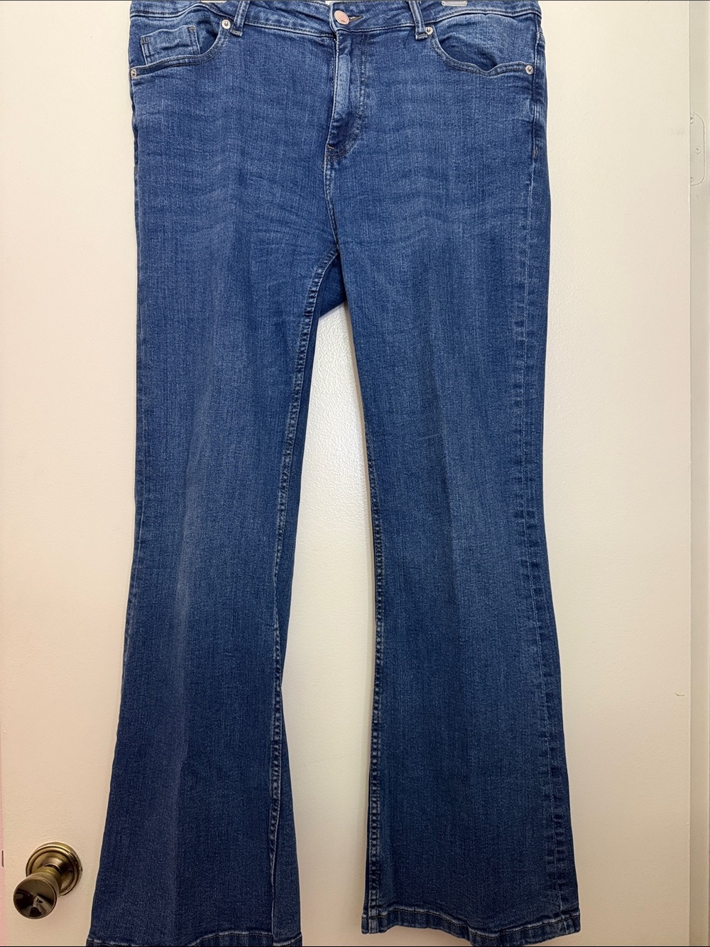 Cortefiel Dark Blue Women's Flare Jeans